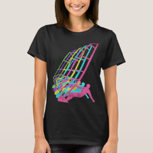 Surfer Windsurfing 80s Colors 1980s T-Shirt