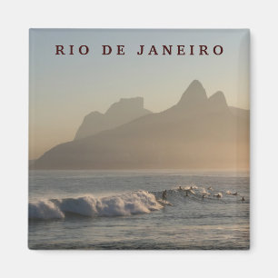 "Surfers at Arpoador, Rio de Janeiro" magnet