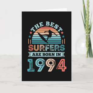 Surfers born 1994 30th Birthday surfing Gift Card