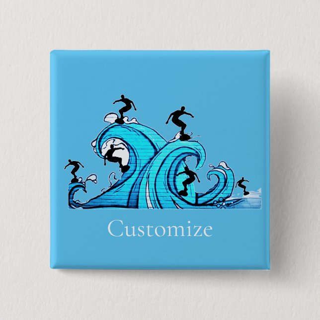 Surfers Everywhere Thunder_Cove  15 Cm Square Badge (Front)