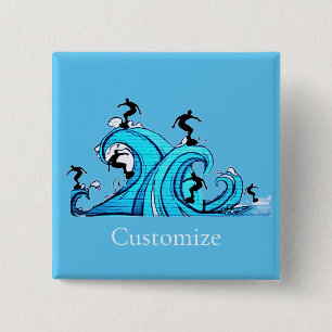 Surfers Everywhere Thunder_Cove  15 Cm Square Badge