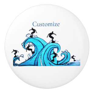 Surfers Everywhere Thunder_Cove  Ceramic Knob