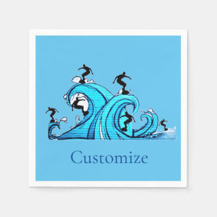 Surfers Everywhere Thunder_Cove Napkin