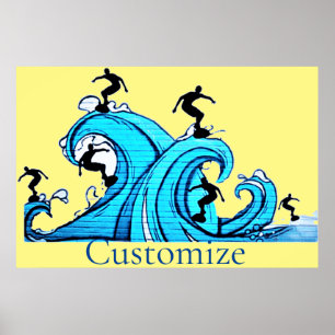 Surfers Everywhere Thunder_Cove  Poster