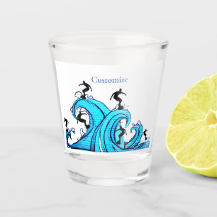 Surfers Everywhere Thunder_Cove Shot Glass
