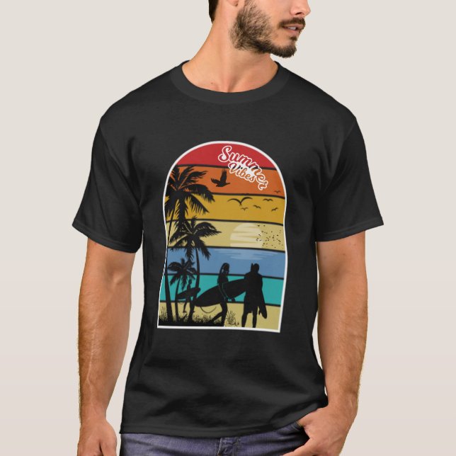 Surfer's Paradise Sunset T-Shirt (Front)
