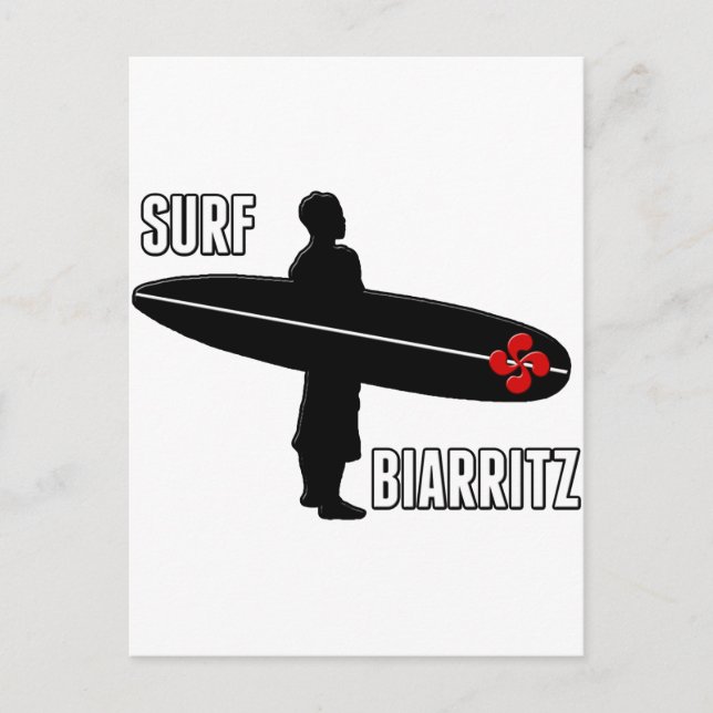 Surfeur Biarritz Basque Postcard (Front)