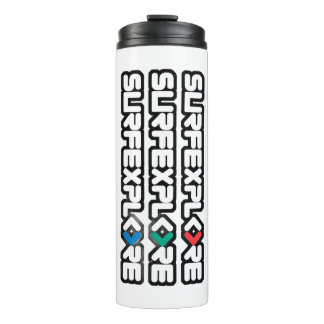 surfEXPLORE Water Bottle, Stainless Steel Thermal Tumbler