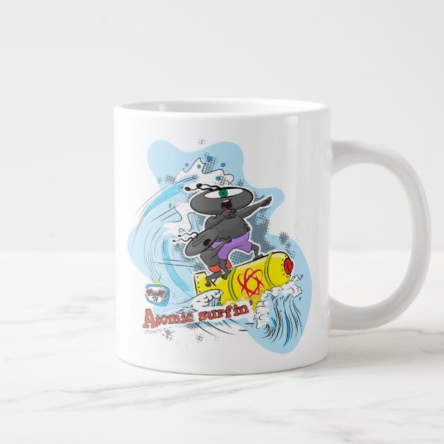 Surfin dudes! large coffee mug (Right)