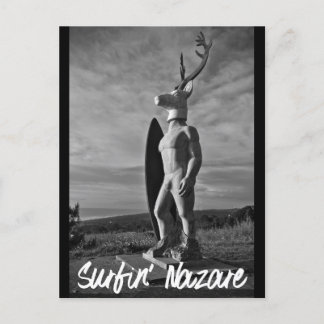 Surfin Nazare Postcard
