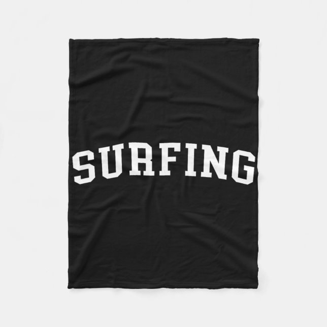 Surfing _1  fleece blanket (Front)