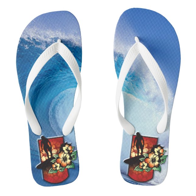Surfing 3 Flip Flops (Footbed)