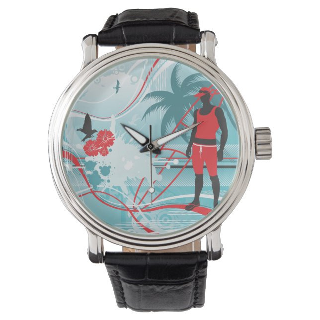 Surfing 4 Watch & Numeral Options (Front)
