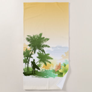 Surfing 6 Beach Towel