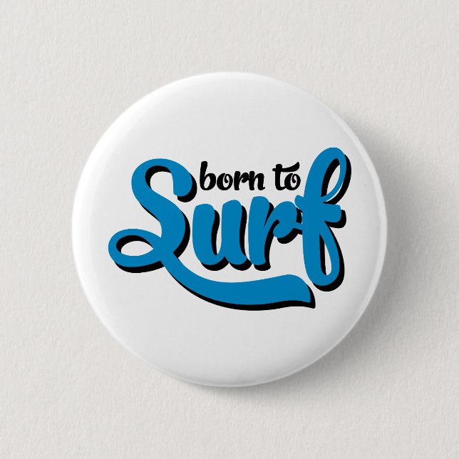 surfing 6 cm round badge (Front)