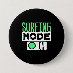 Surfing 7.5 cm round badge