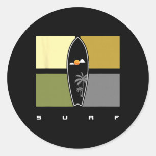 Surfing Apparel - Surfer Surf _1 Classic Round Sticker
