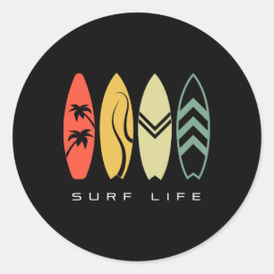 Surfing Apparel - Surfer Surf _3 Classic Round Sticker