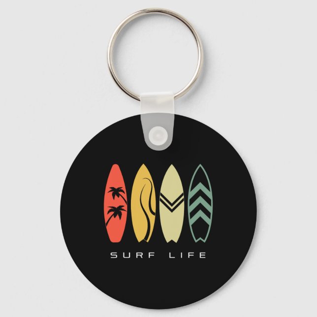 Surfing Apparel - Surfer Surf _3  Key Ring (Front)