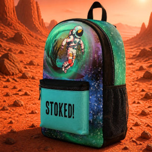 Surfing Astronaut   Stoked Backpack
