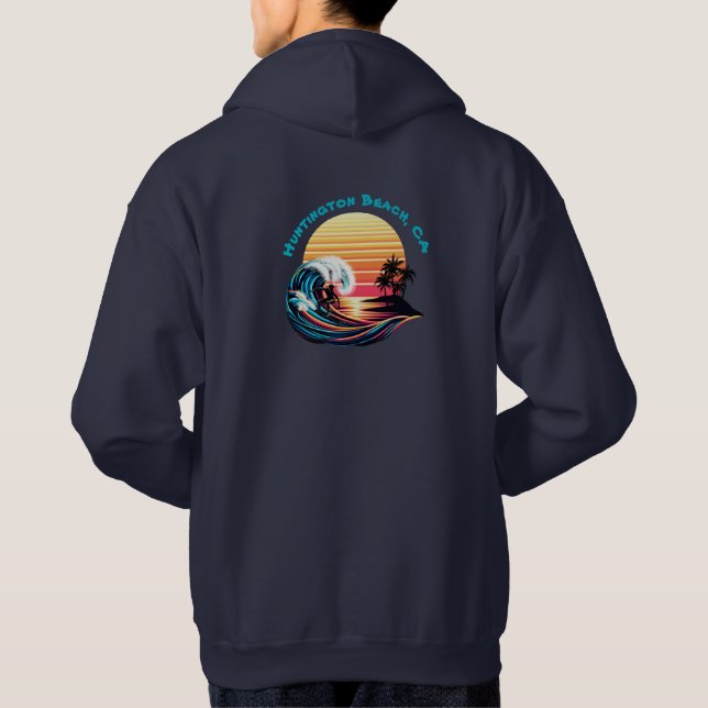 Surfing at Sunset Hoodie (Back)
