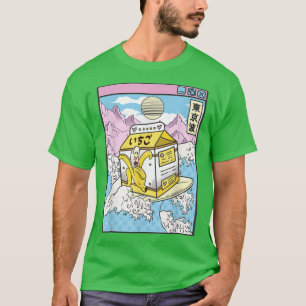Surfing Banana Milk In Japan Waves Anime Kawaii Va T-Shirt