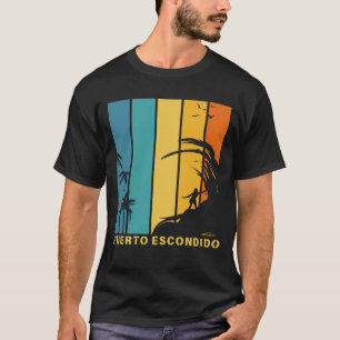 Surfing Beach Puerto Escondido Mexico T-Shirt