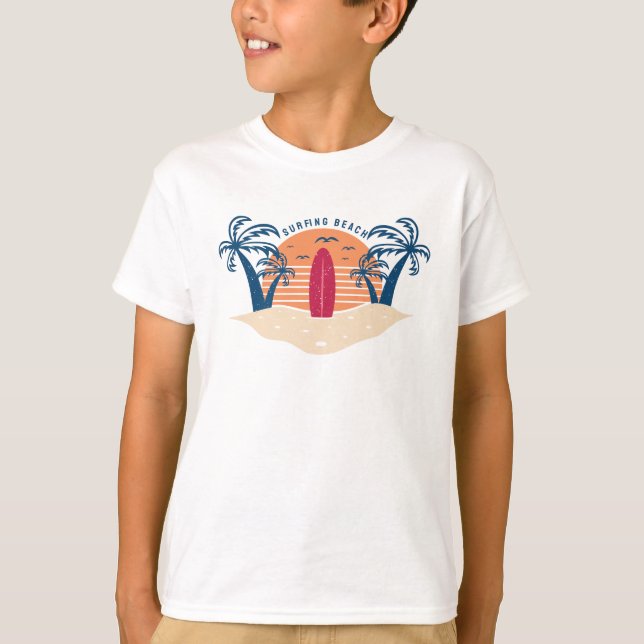 Surfing Beach T-Shirt (Front)