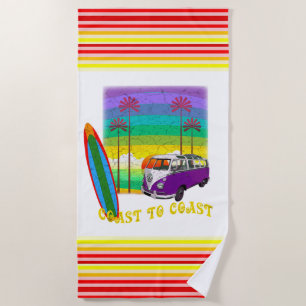 Surfing Beach Towel