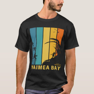 Surfing Beach Waimea Bay Oahu Hawaii T-Shirt
