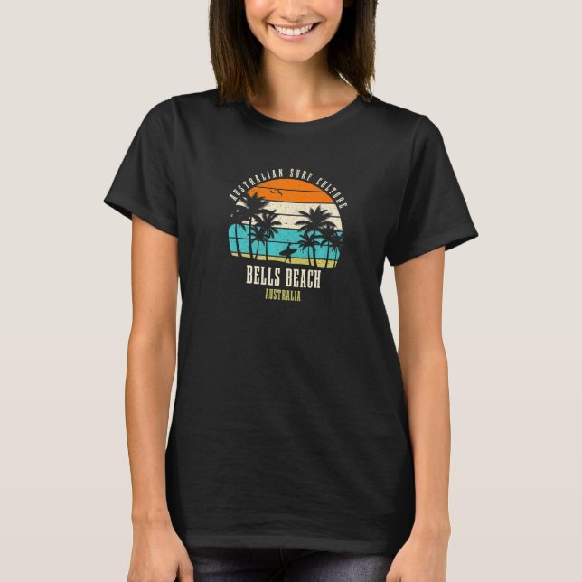 Surfing Bells Beach Australia Australian Surf Cult T-Shirt (Front)