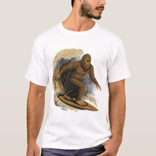 Surfing Bigfoot T-Shirt