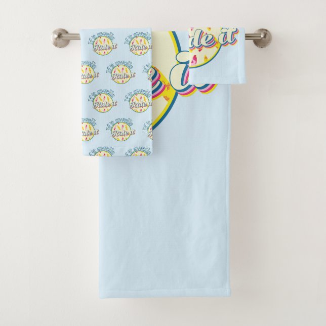 Surfing blue if it swells ride it bath towel set (Insitu)