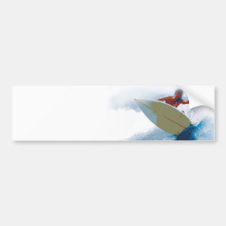 surfing bumper sticker