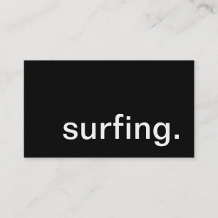surfing. business card