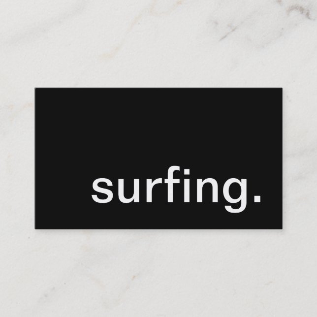 surfing. business card (Front)
