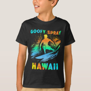 Surfing California Funny Goofy Foot Graphic Surfer T-Shirt