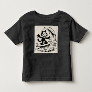 Surfing Cat Toddler T-Shirt