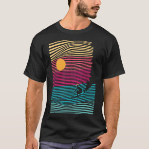 Surfing Christmas In July Retro Beach Summer Vacat T-Shirt