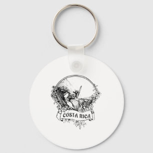 Surfing Costa Rica Vintage Retro Throwck Surfer Va Key Ring