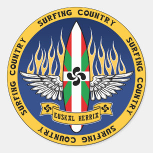 Surfing Country Sticker