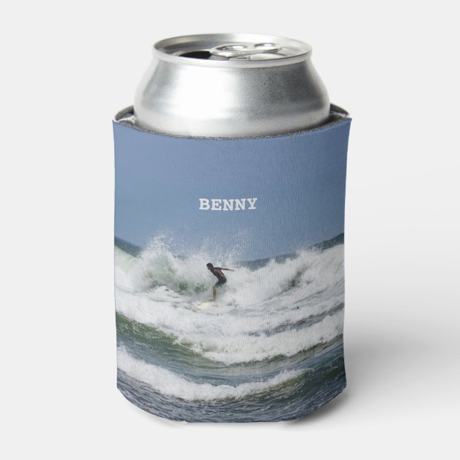 Surfing (customisable) can cooler (Can Front)