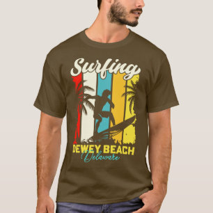 Surfing Dewey Beach Delaware T-Shirt