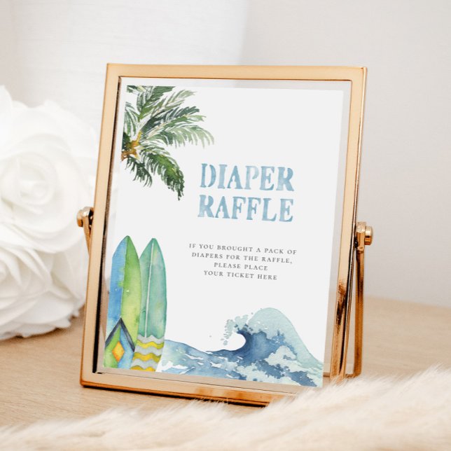 Surfing Diaper Raffle Sign  (Creator Uploaded)