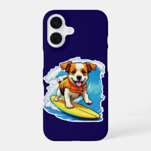 Surfing Dog iPhone Case