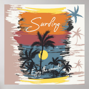 Surfing – Enjoy the moments Poster
