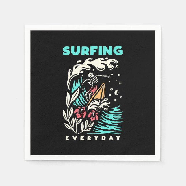 Surfing Everyday Napkin (Front)