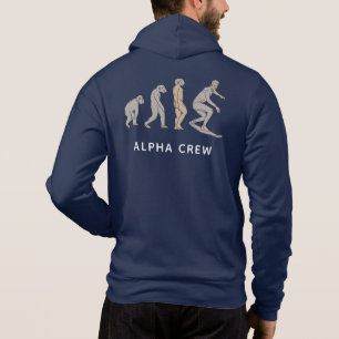 Surfing Evolution Personalised Matching Family Hoodie