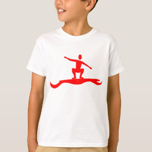 Surfing Figure - Red T-Shirt