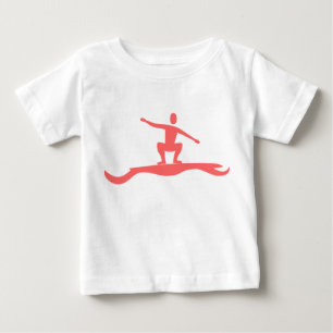 Surfing Figure - Tropical Pink Baby T-Shirt